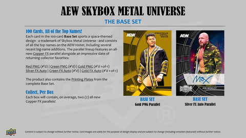 2025 Upper Deck AEW Skybox Metal Universe Wrestling Hobby