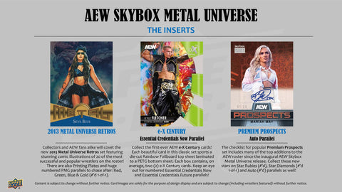 2025 Upper Deck AEW Skybox Metal Universe Wrestling Hobby