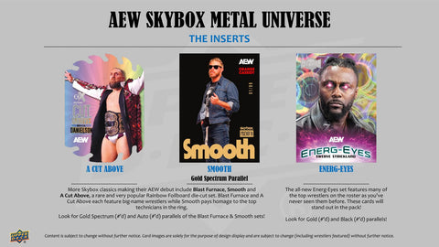 2025 Upper Deck AEW Skybox Metal Universe Wrestling Hobby