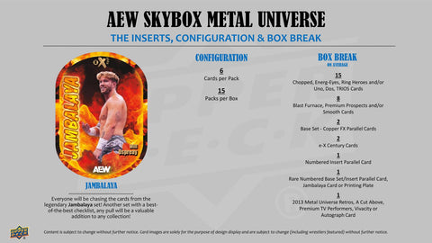 2025 Upper Deck AEW Skybox Metal Universe Wrestling Hobby