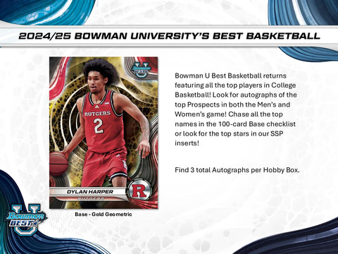 2024/25 Bowman University Best Basketball Hobby
