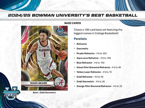 2024/25 Bowman University Best Basketball Hobby