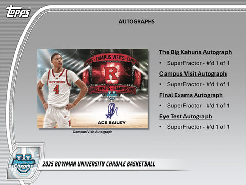 2024/25 Bowman University Chrome Basketball Hobby