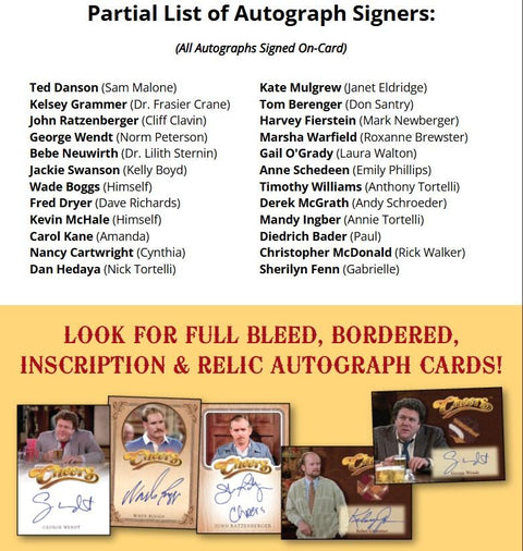 Cheers Premiere Edition Trading Cards Hobby (Rittenhouse 2025)