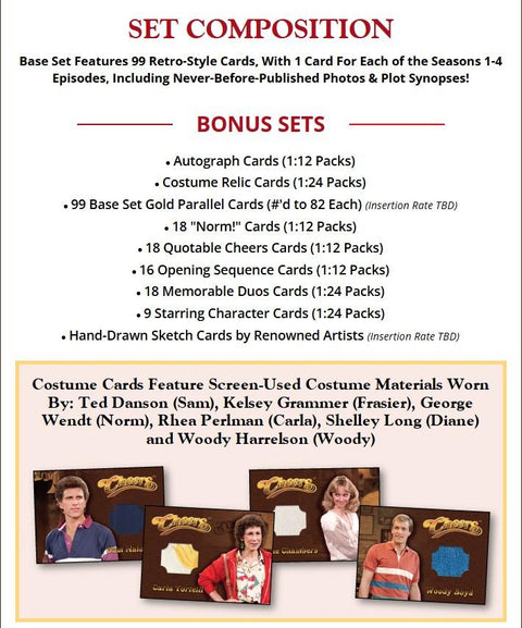 Cheers Premiere Edition Trading Cards Hobby (Rittenhouse 2025)