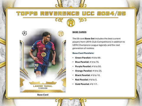 2024/25 Topps Reverence UEFA Club Competitions Soccer Hobby