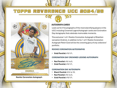 2024/25 Topps Reverence UEFA Club Competitions Soccer Hobby