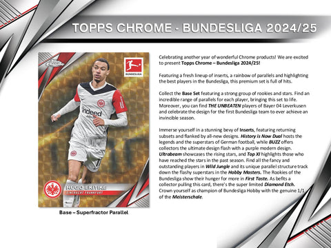 2024/25 Topps Chrome Bundesliga Soccer Hobby