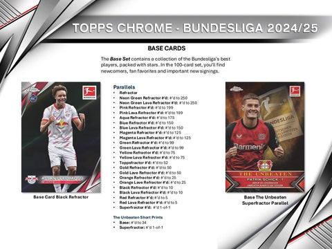 2024/25 Topps Chrome Bundesliga Soccer Hobby