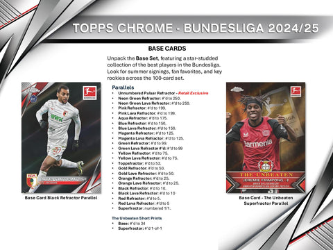 2024/25 Topps Chrome Bundesliga Soccer 7-Pack Blaster