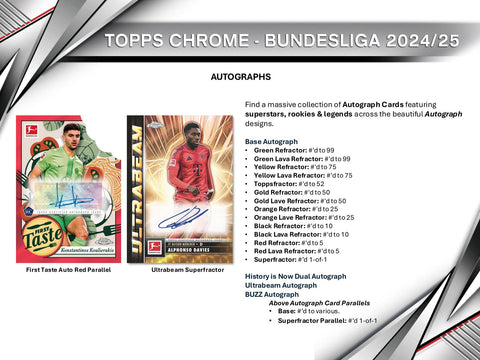 2024/25 Topps Chrome Bundesliga Soccer 7-Pack Blaster