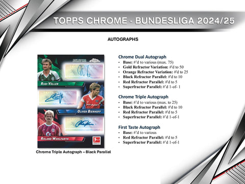 2024/25 Topps Chrome Bundesliga Soccer 7-Pack Blaster