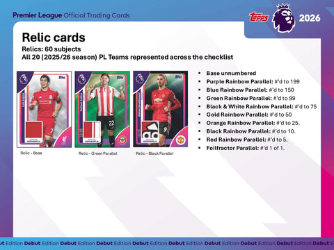 2025/26 Topps Premier League EPL Soccer Hobby (Presell)