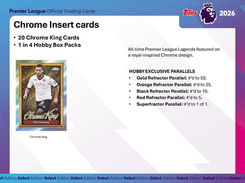 2025/26 Topps Premier League EPL Soccer Hobby (Presell)