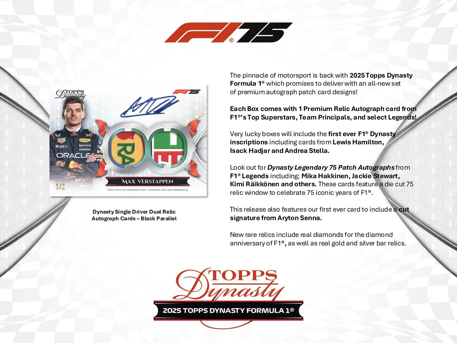 2025 Topps Dynasty F1 Formula 1 Hobby – Dave & Adam's Europe