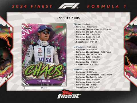 2024 Topps Finest F1 Formula 1 Hobby