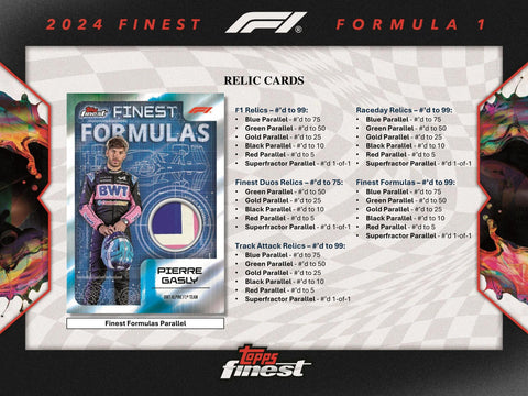 2024 Topps Finest F1 Formula 1 Hobby