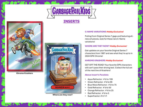 Garbage Pail Kids Chrome Series 7 Hobby (Topps 2024)