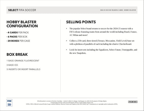 2024/25 Panini Select FIFA Soccer 6-Pack Hobby Blaster