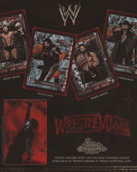 2025 Topps Chrome WWE Cactus Jack x Wrestlemania