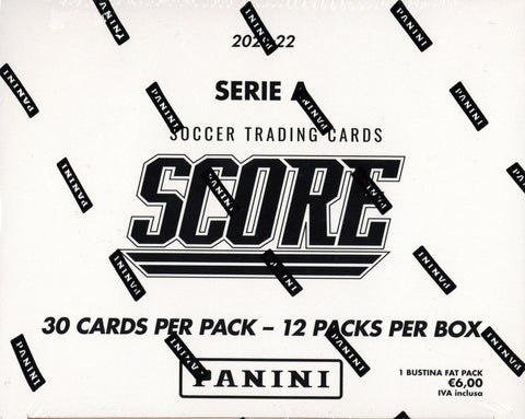 2021/22 Panini Score Serie A Soccer Jumbo Value 12-Pack