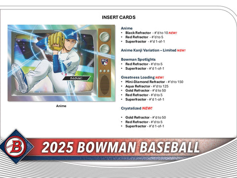 2025 Bowman Baseball HTA Choice