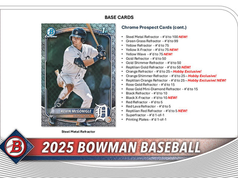 2025 Bowman Baseball Hobby