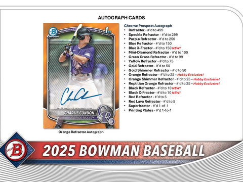 2025 Bowman Baseball Hobby