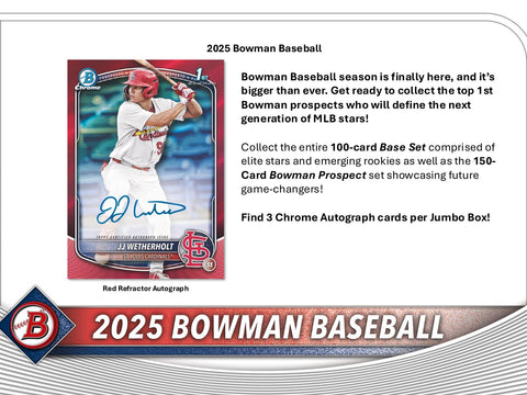 2025 Bowman Baseball Hobby Jumbo