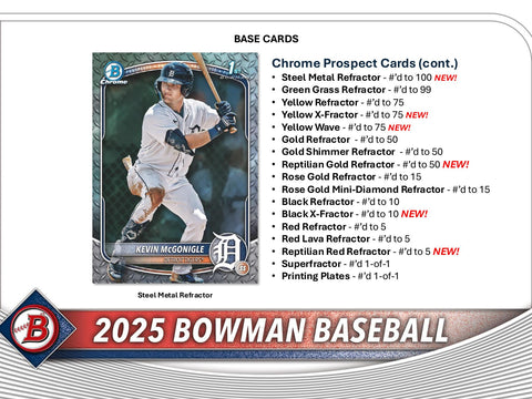 2025 Bowman Baseball Hobby Jumbo