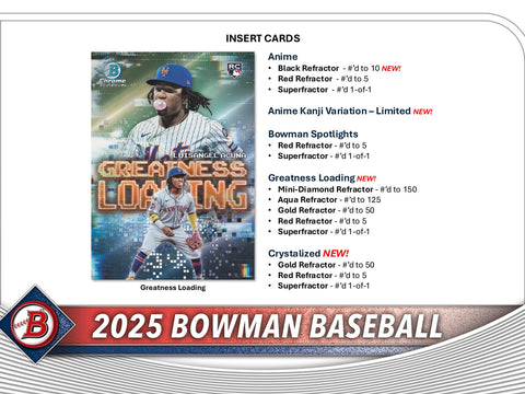 2025 Bowman Baseball Hobby Jumbo