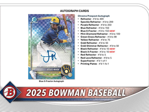 2025 Bowman Baseball Hobby Jumbo