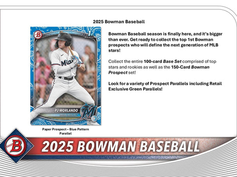 2025 Bowman Baseball 6-Pack Blaster