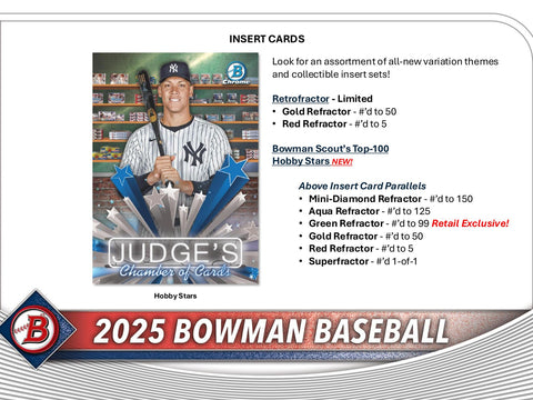 2025 Bowman Baseball 6-Pack Blaster