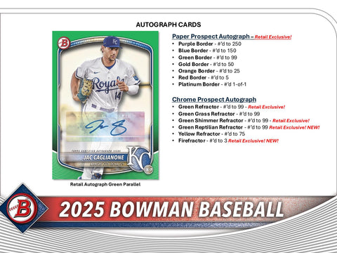 2025 Bowman Baseball 6-Pack Blaster