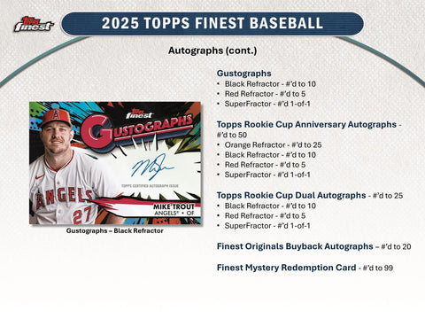 2025 Topps Finest Baseball Hobby