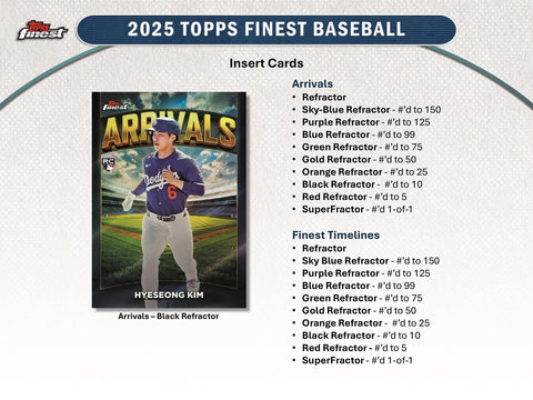 2025 Topps Finest Baseball Hobby