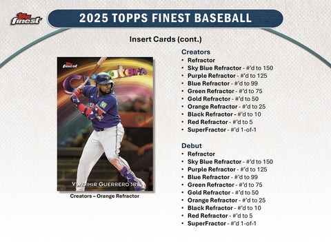 2025 Topps Finest Baseball Hobby