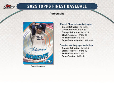 2025 Topps Finest Baseball Hobby
