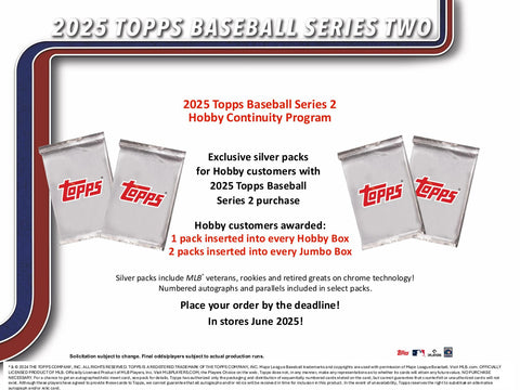2025 Topps Series 2 Baseball Hobby Jumbo
