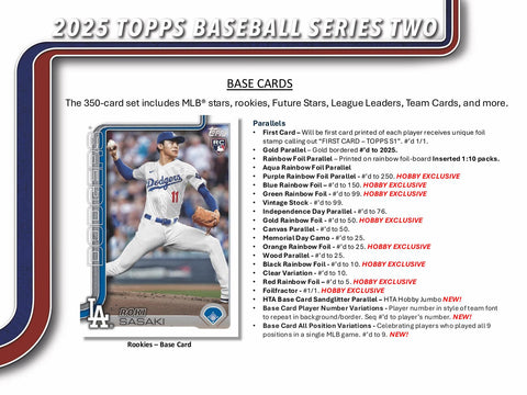 2025 Topps Series 2 Baseball Hobby Jumbo