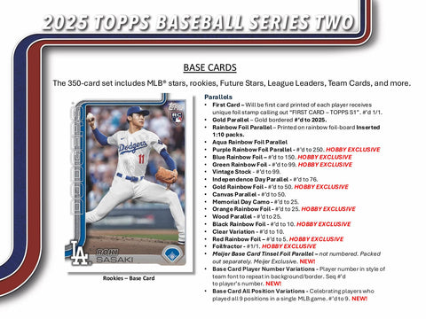 2025 Topps Series 2 Baseball Hobby