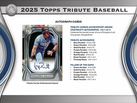 2025 Topps Tribute Baseball Hobby