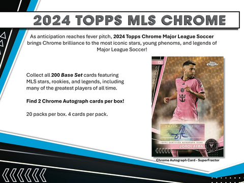 2024 Topps MLS Major League Soccer Chrome Hobby