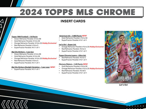 2024 Topps MLS Major League Soccer Chrome Hobby