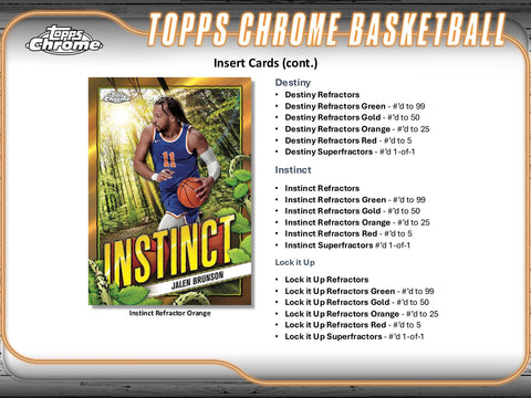 2024/25 Topps Chrome Basketball Hobby