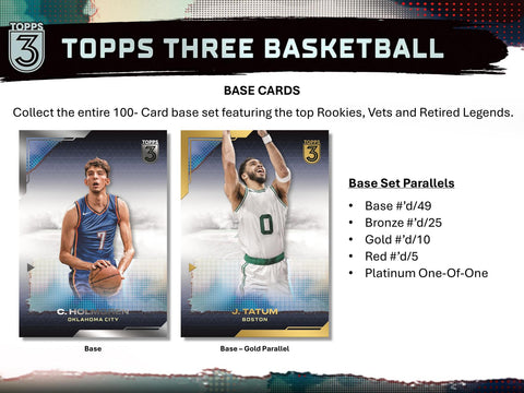 2023/24 Topps Three Basketball Hobby
