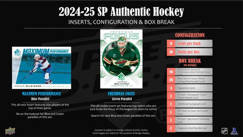 2024/25 Upper Deck SP Authentic Hockey Hobby