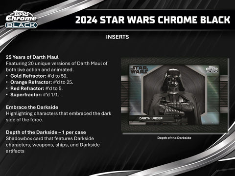 Star Wars Chrome Black Hobby (Topps 2024)