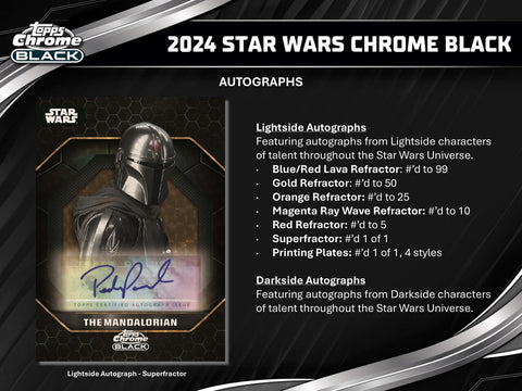 Star Wars Chrome Black Hobby (Topps 2024)